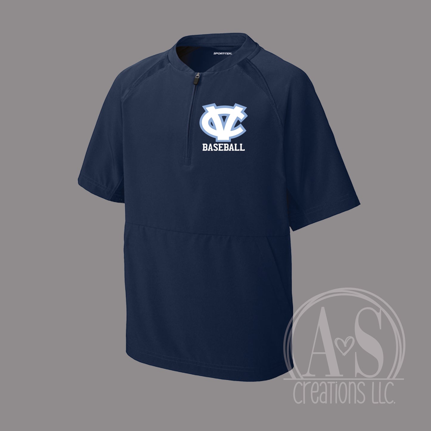 CV Baseball 1/2 Zip Short Sleeve Jacket