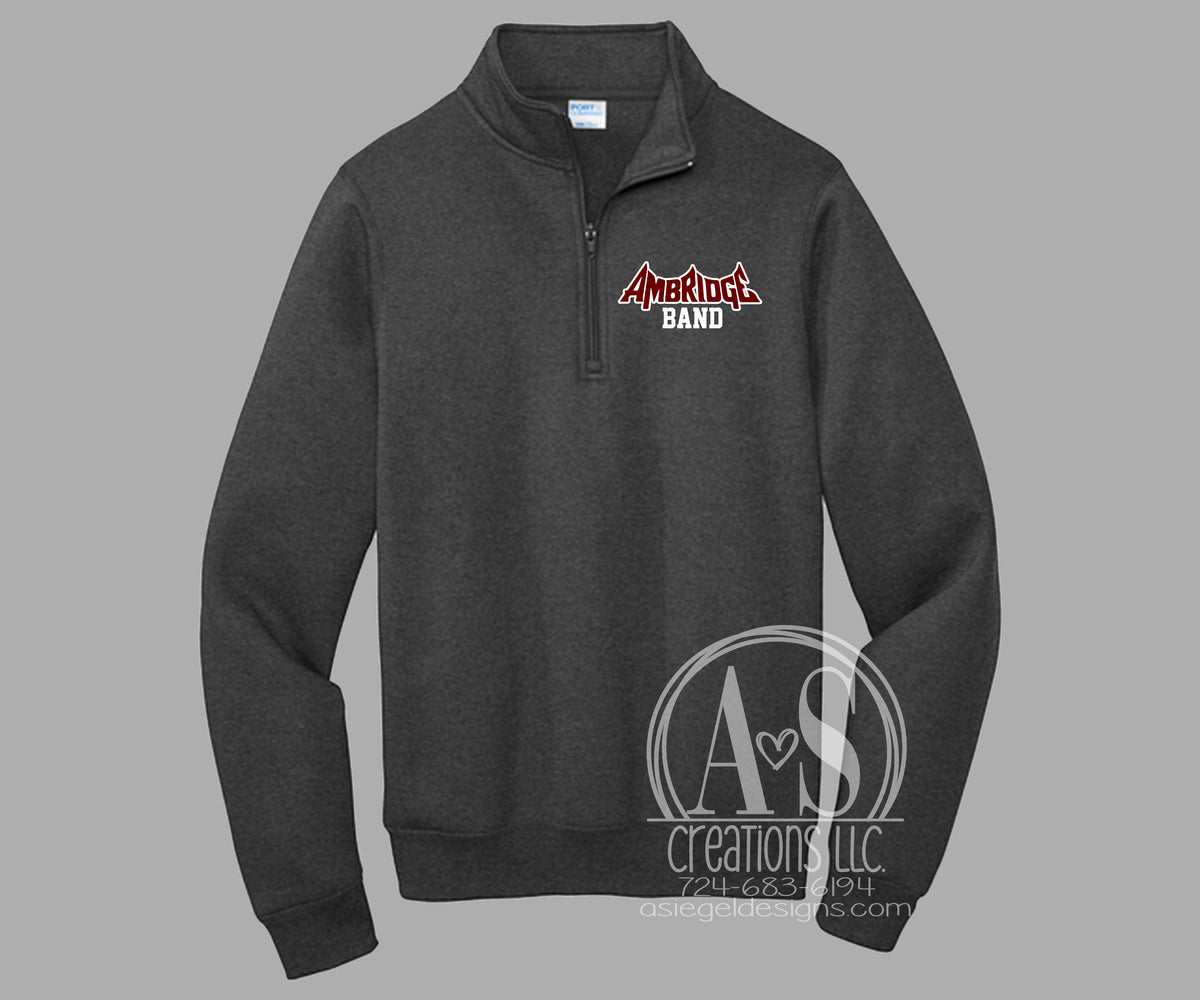 Ambridge Band Fleece 1/4 Zip - Dark Heather Grey