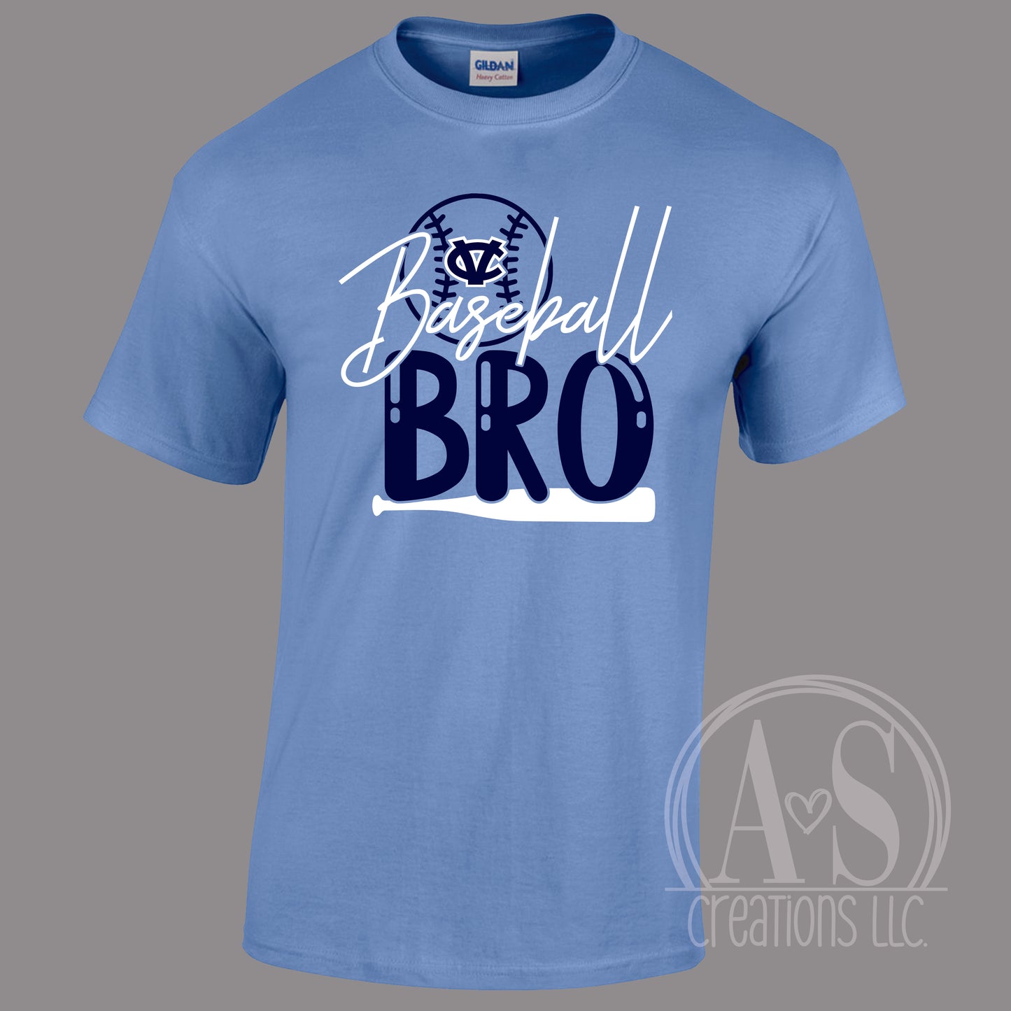 Baseball Bro Carolina Blue Tee