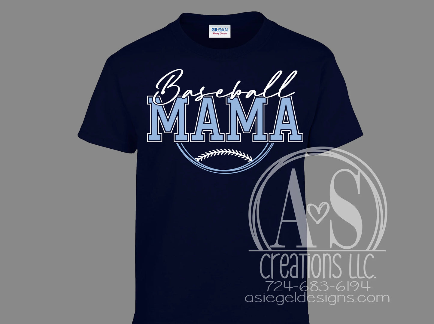 Baseball Mama - Navy