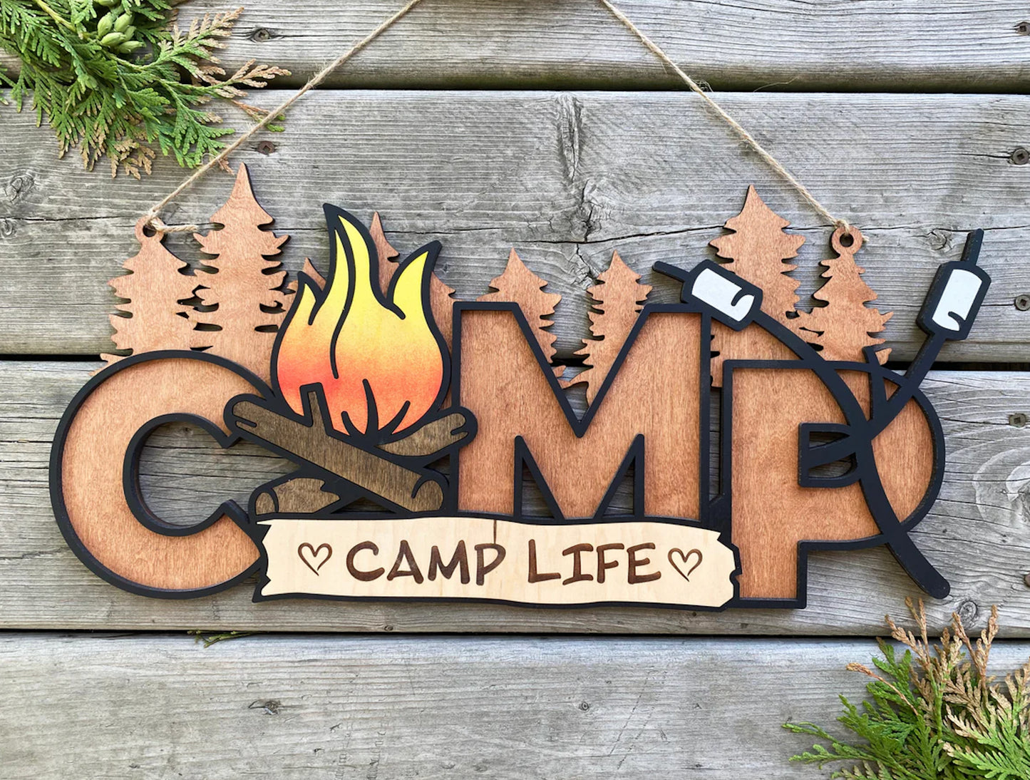 Camp Life Indoor Sign