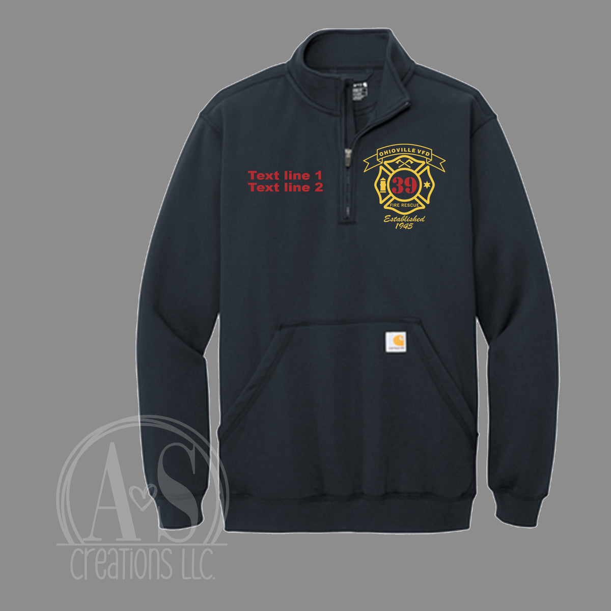 Carhartt 1/4 Zip Sweatshirt - Ohioville
