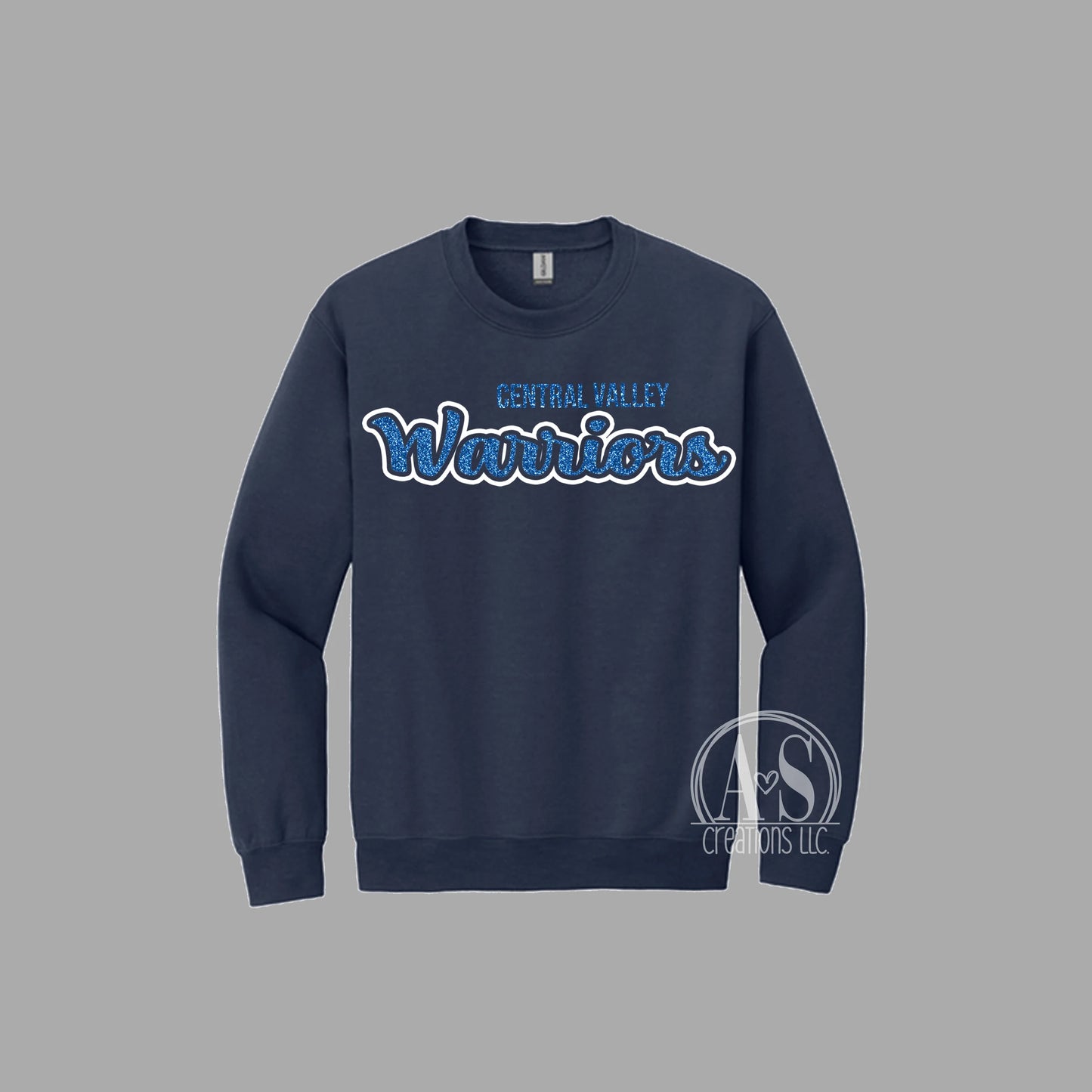 Central Valley Warriors Glitter Design