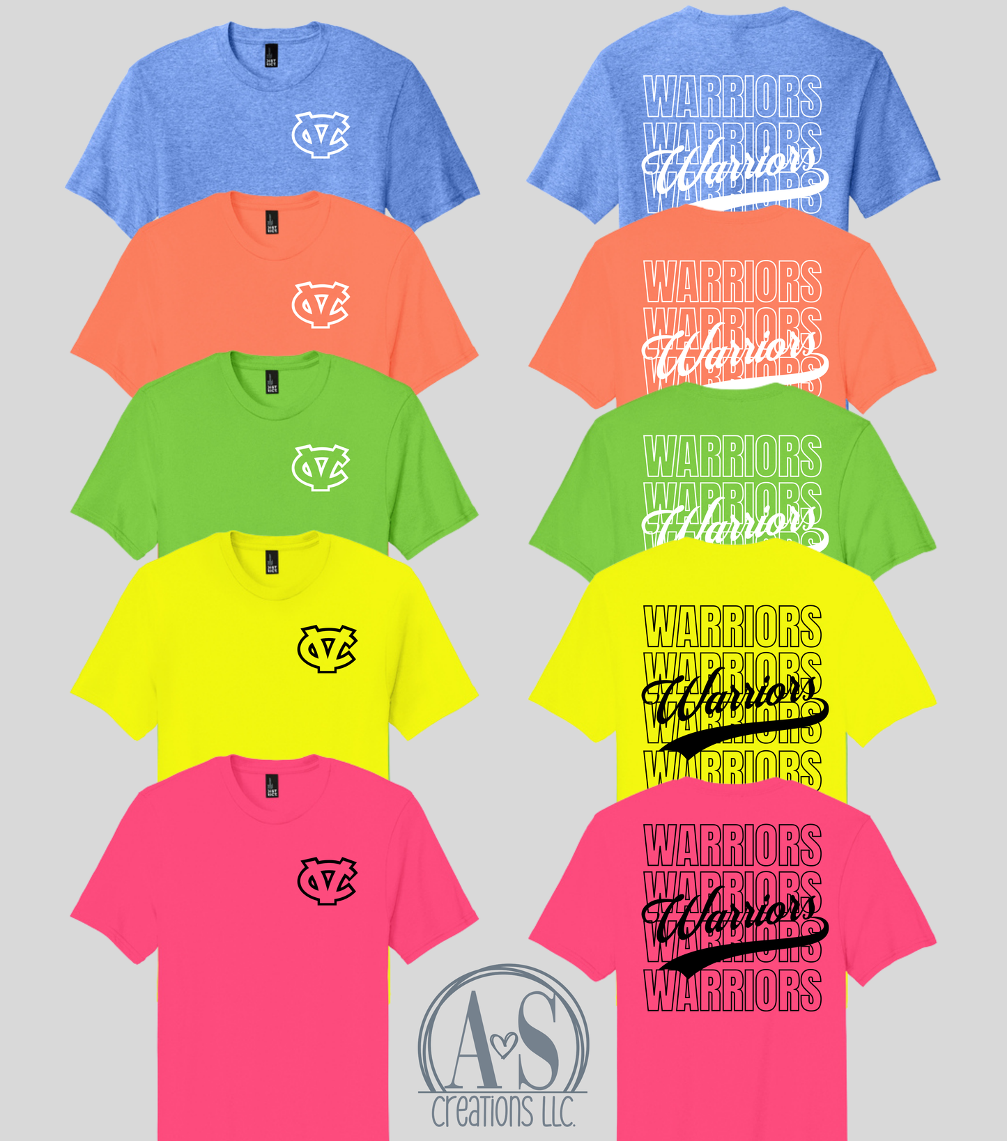 Warriors Neon Tees