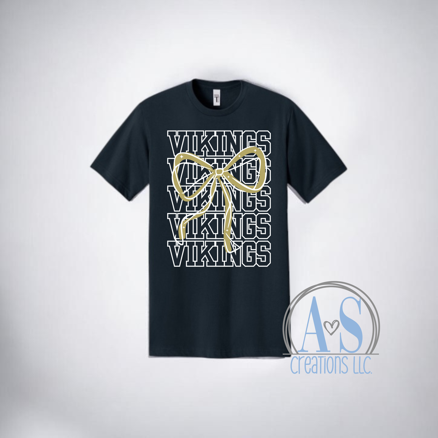 Vikings Stacked Bow Tees