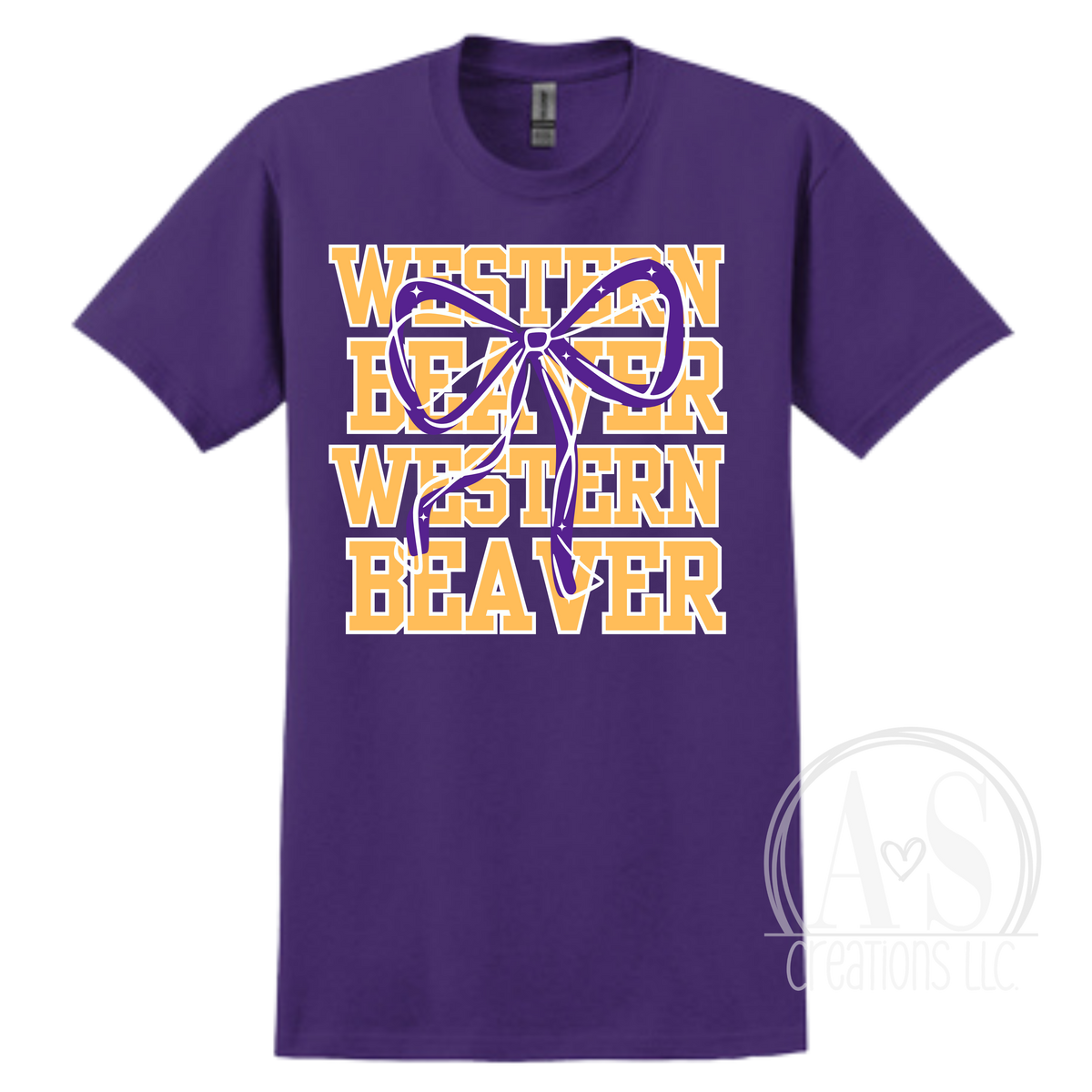 Western Beaver Stacked Bow Tees
