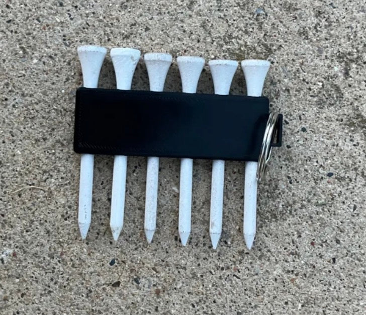 Golf Tee holder keychain