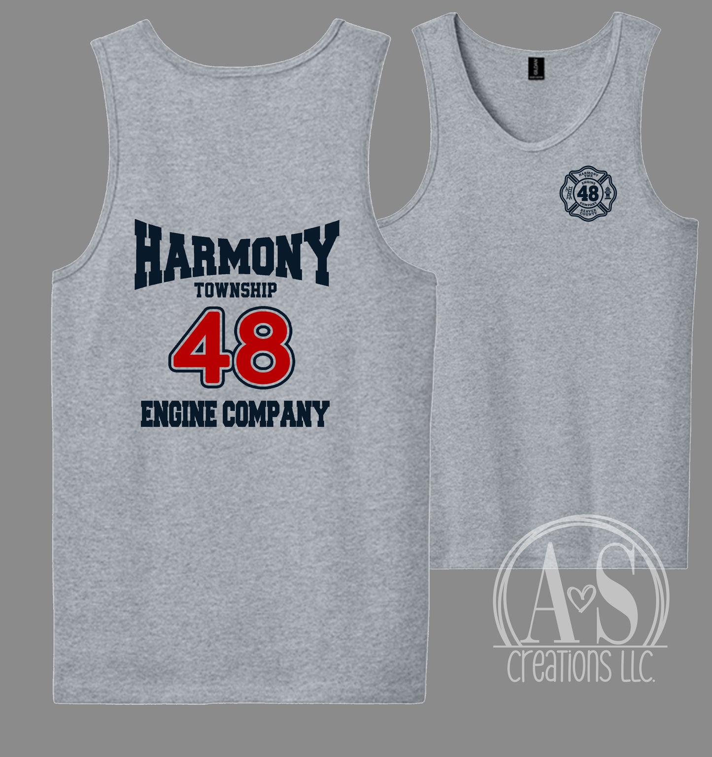 Harmony Township 48 Engine Company - UNISEX Tank Sport Grey