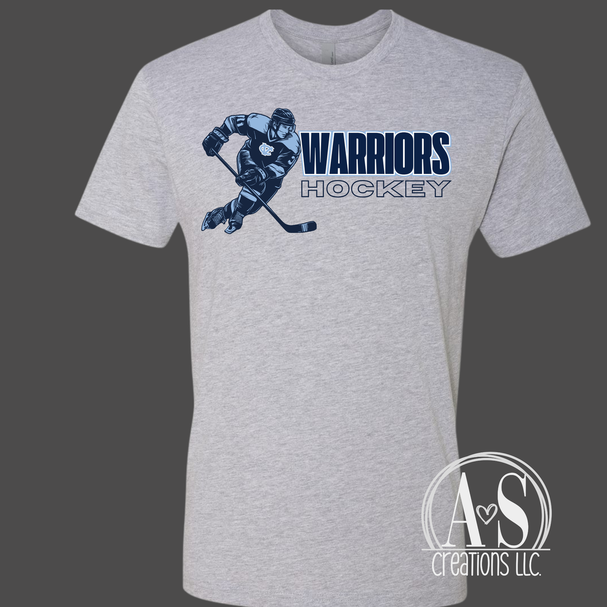 Warriors Hockey Player - Sport Grey