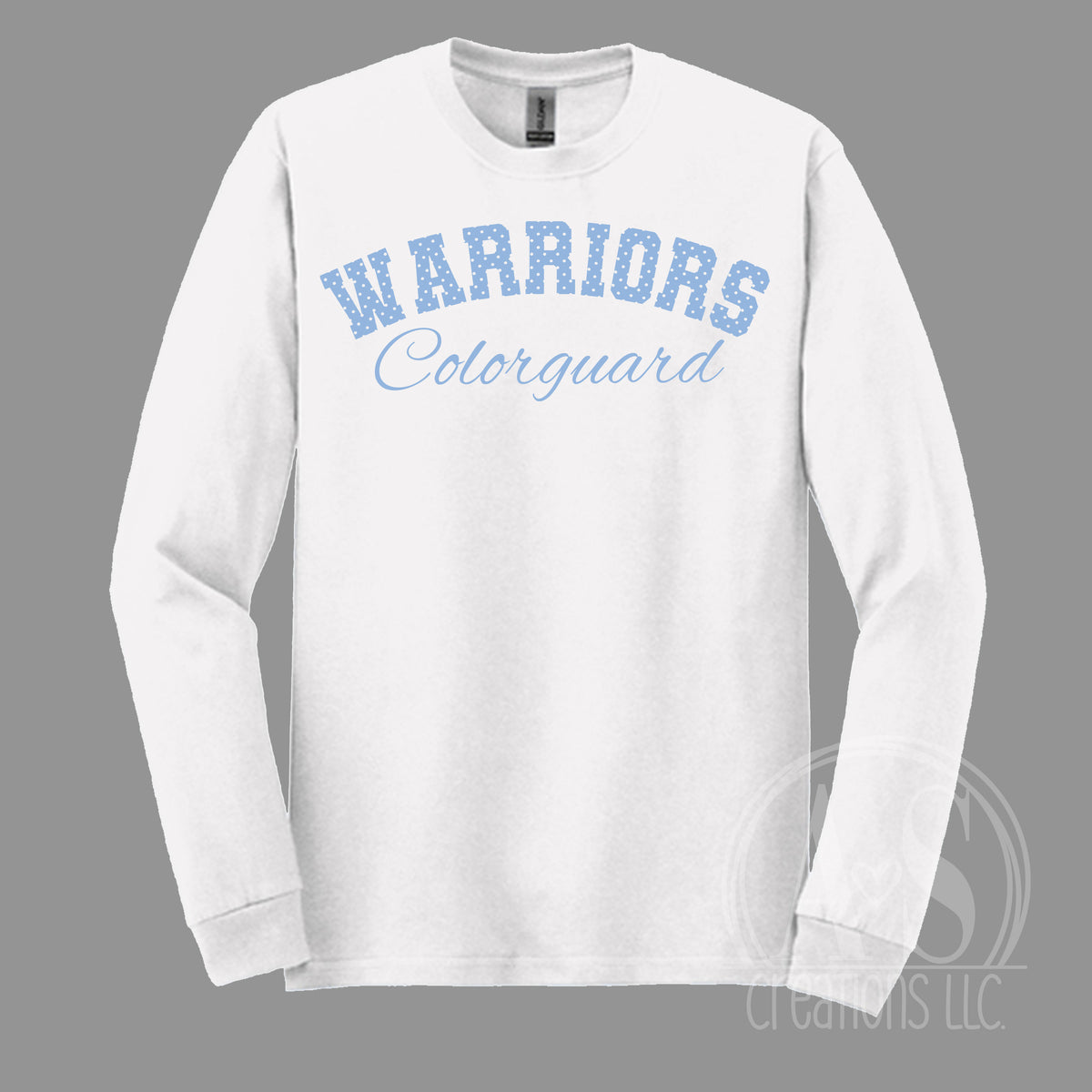 Warriors Colorguard Polka Dots - White