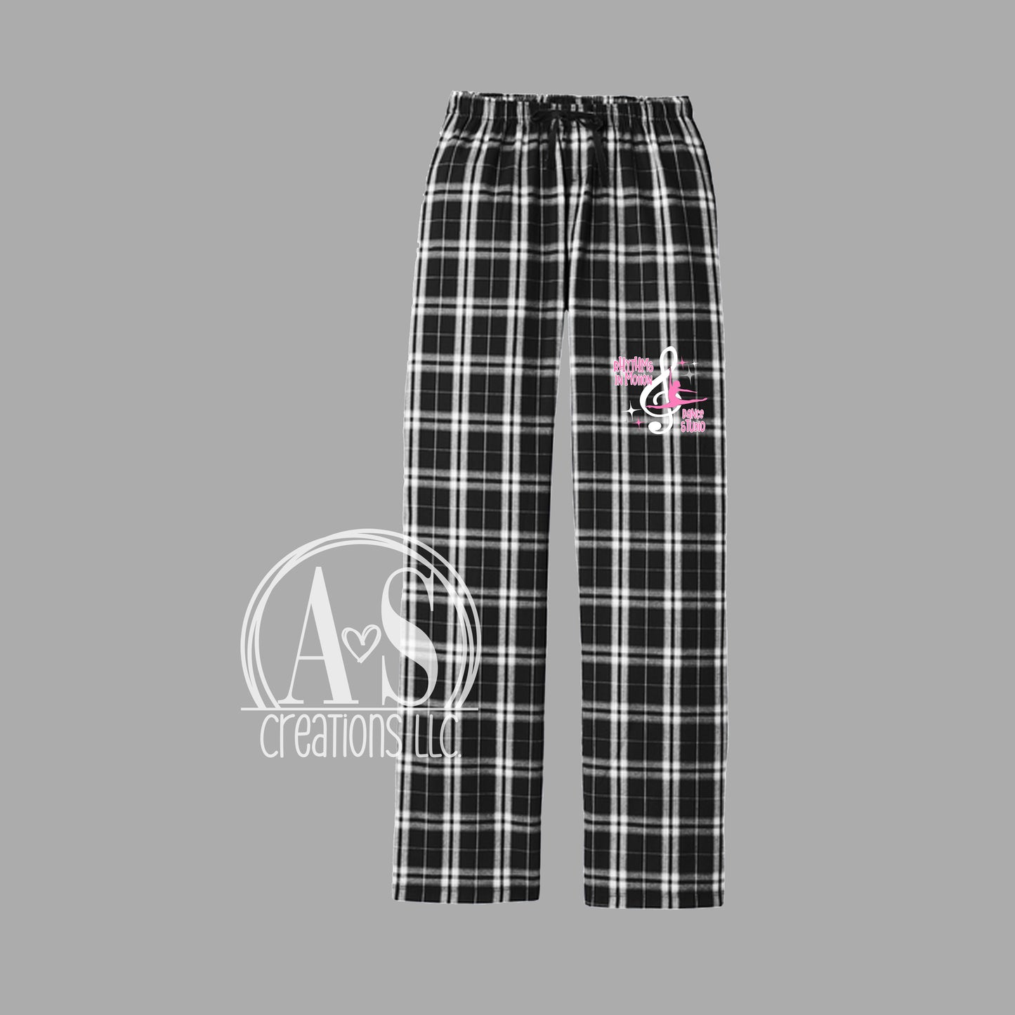Silhouette Logo Plaid Pajama Pants