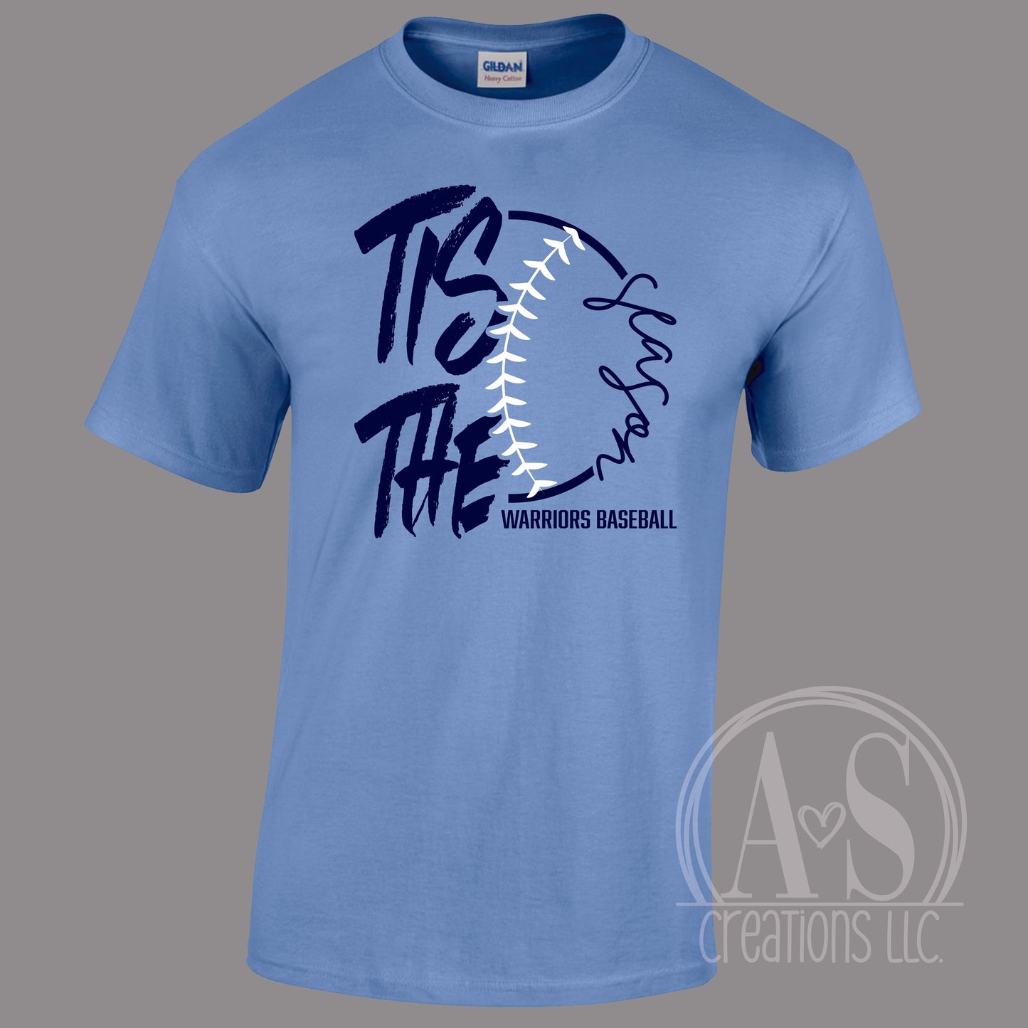 Tis the Season Carolina Blue Tee