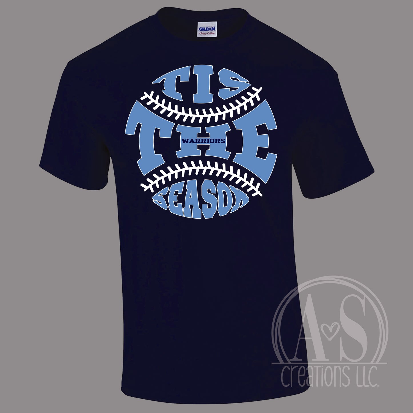 Tis the Season Navy Blue Tee