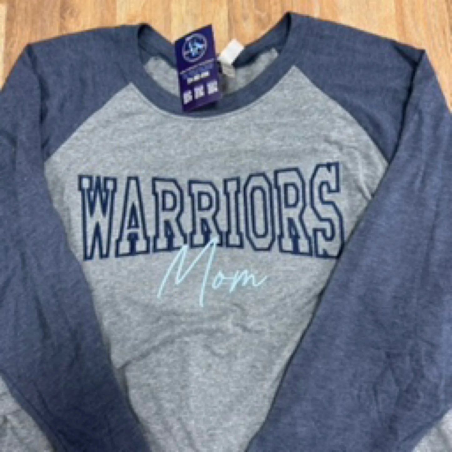 Warriors Custom Title Raglan Tee