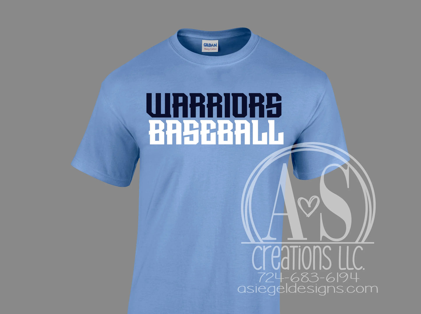 Warriors Baseball - Carolina Blue