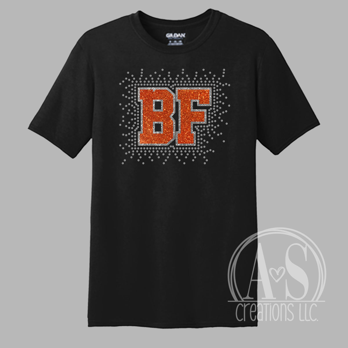 Glitter + Rhinestone Beaver Falls - Black