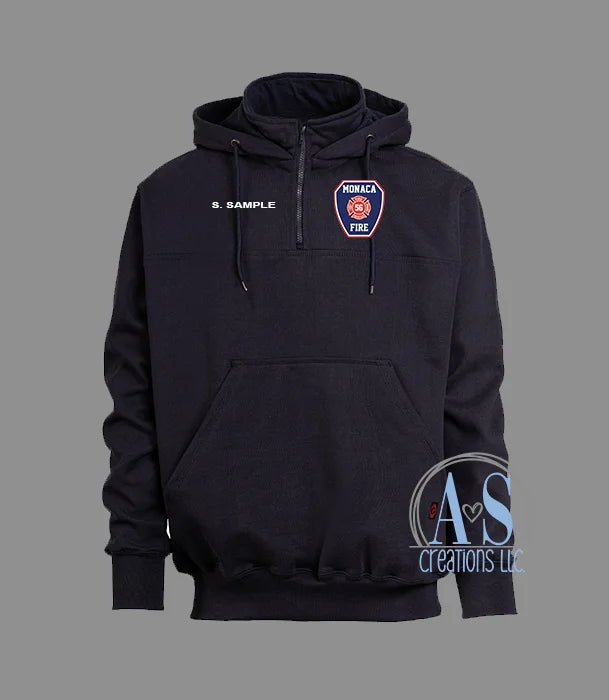 Monaca Fire 1/4 Zip Hoodie (GAME Sportswear)