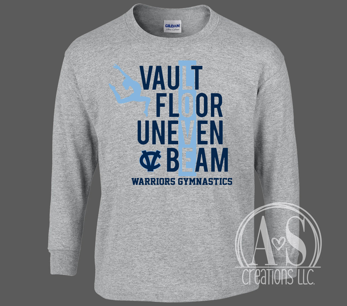 Love Warriors Gymnastics - Sport Grey