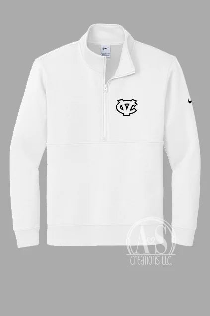 CV 1/2 Zip NIKE Long Sleeve- White