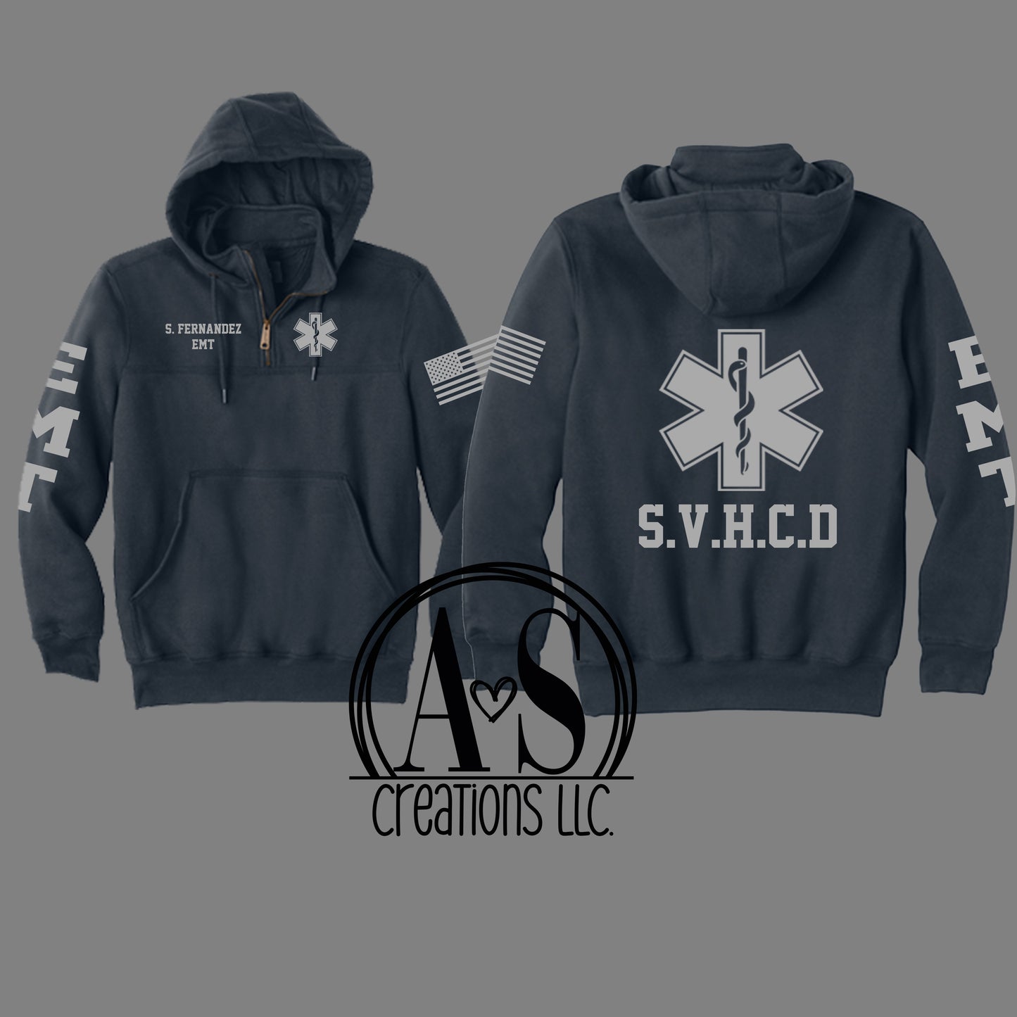 1/4 Zip Carhartt Hoodie - EMT