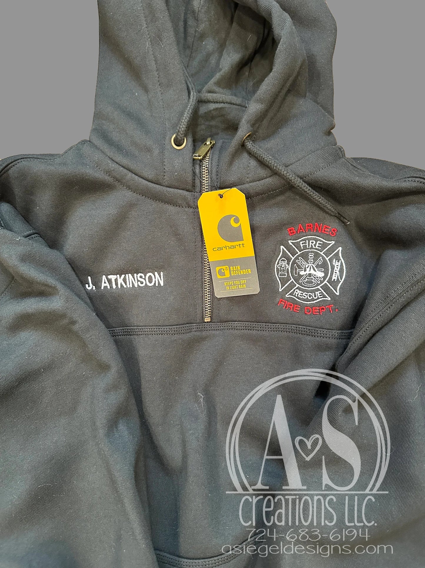 Scramble Maltese 1/4 Zip Carhartt Hoodie