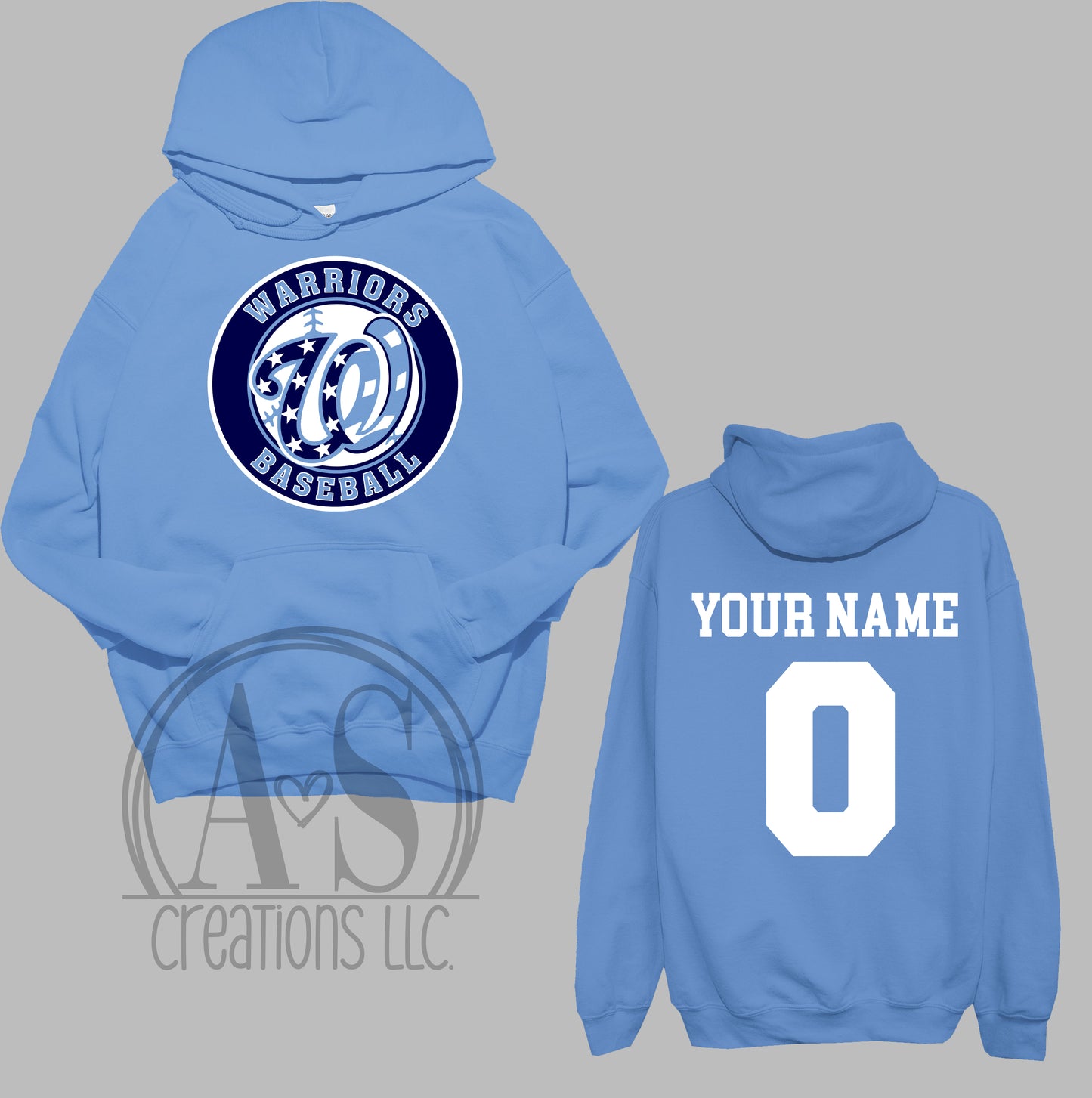 Warriors Baseball "w" - Carolina