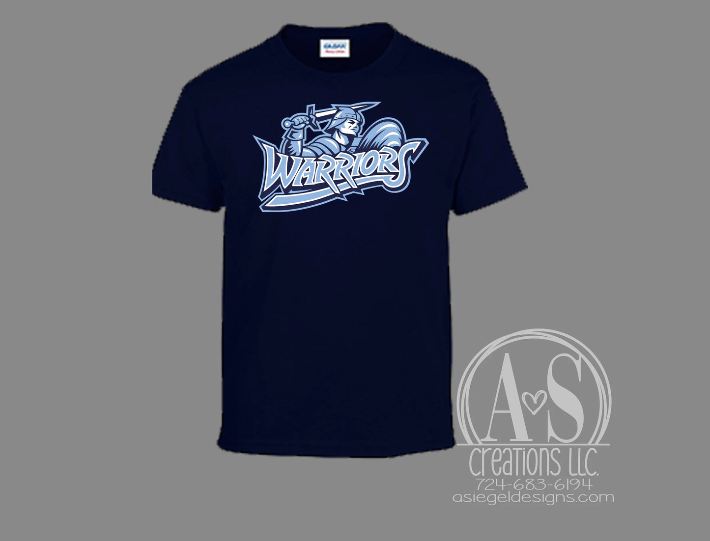 Warriors Logo - Navy