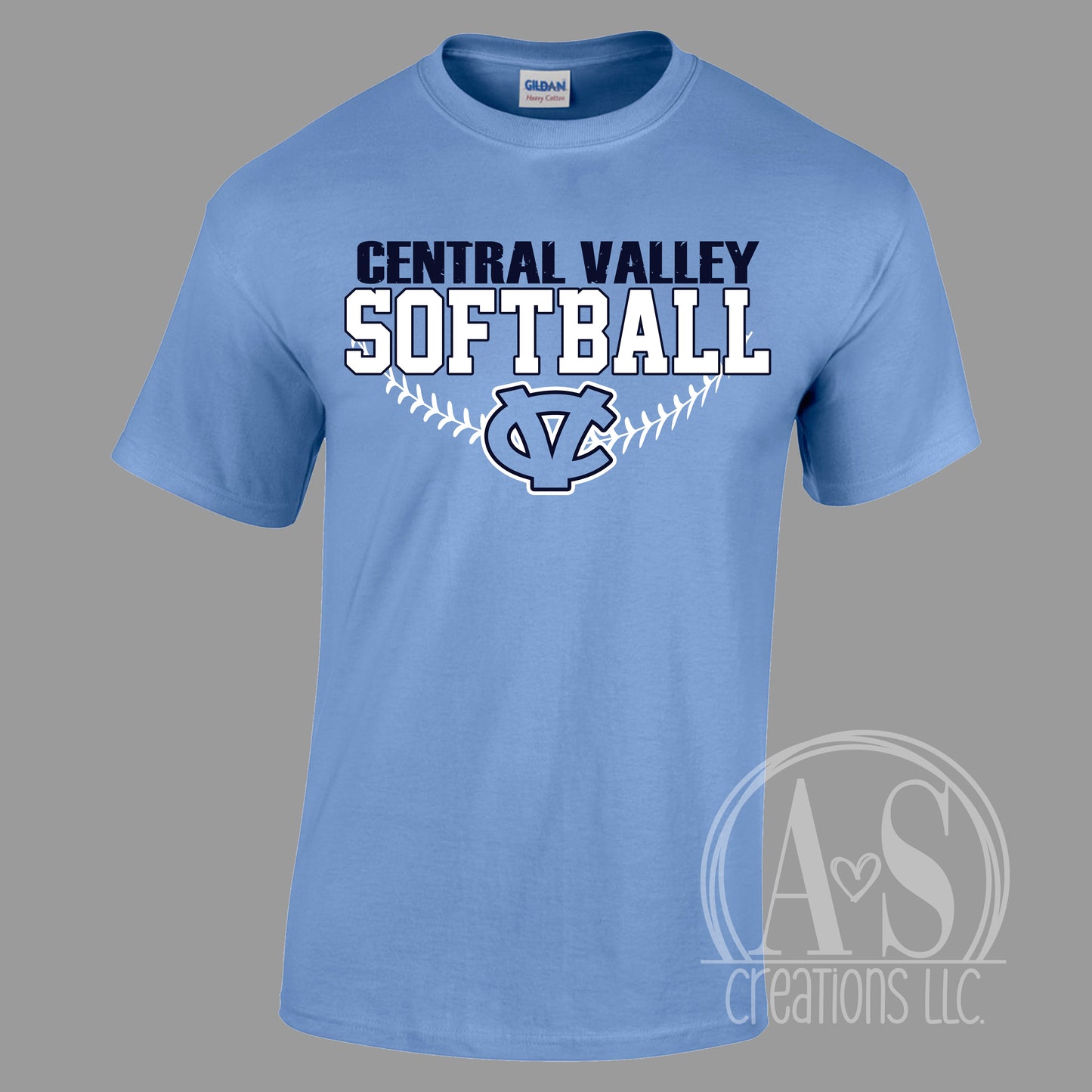Central Valley Softball Distressed -Carolina