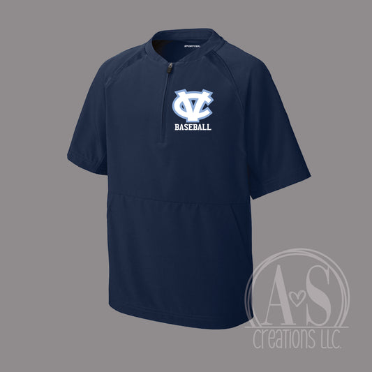CV Baseball 1/2 Zip Short Sleeve Jacket