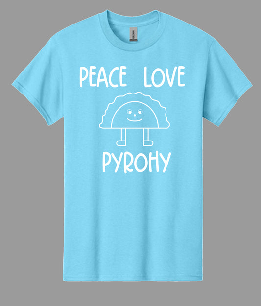 Peace Love Pyrohy - Sky Blue