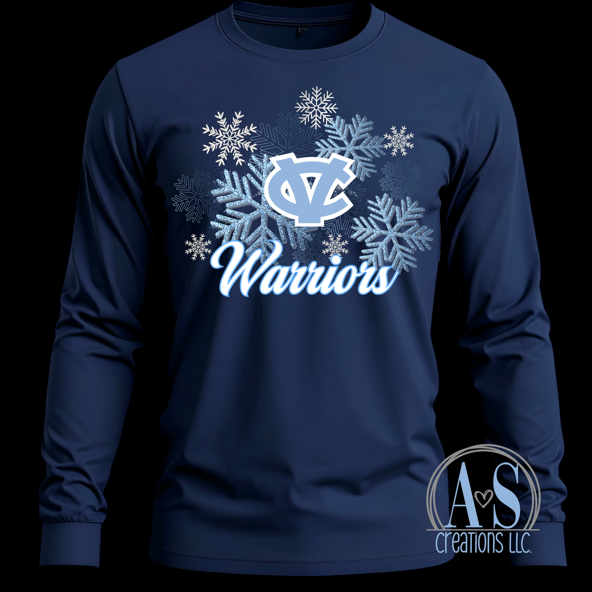 Warriors Snowflakes - Navy