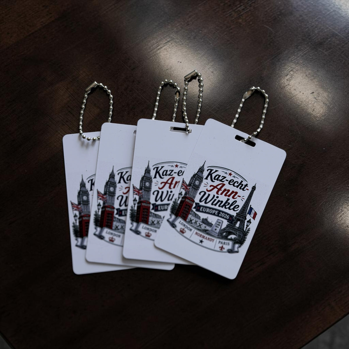 UV printed acrylic luggage tags