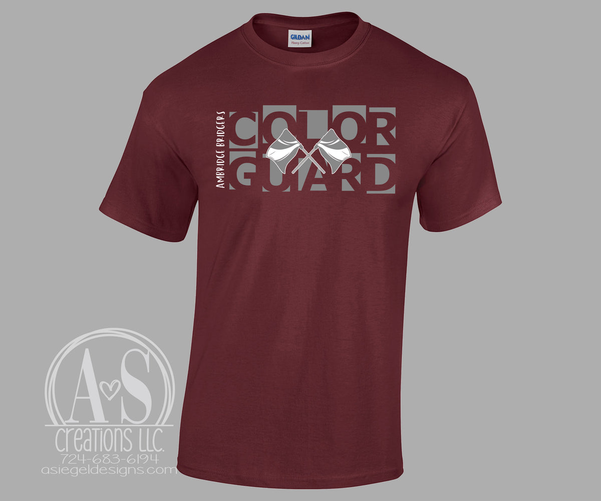 Ambridge Bridgers Colorguard - Maroon