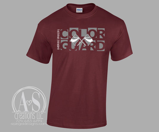 Ambridge Bridgers Colorguard - Maroon