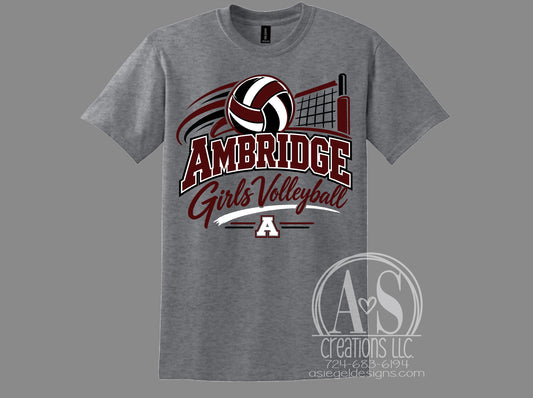 Ambridge Girls Volleyball - Sport Grey