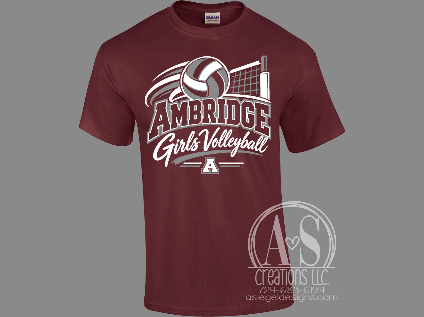 Ambridge Girls Volleyball - Maroon