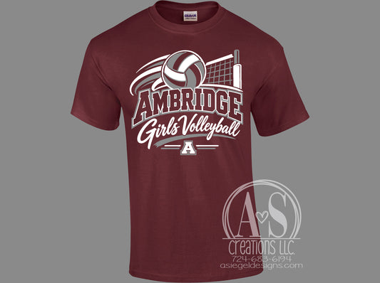 Ambridge Girls Volleyball - Maroon