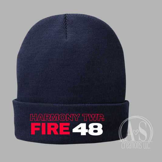 Harmony Twp. Fire Beanie - Navy