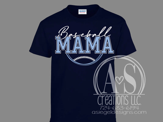 Baseball Mama - Navy