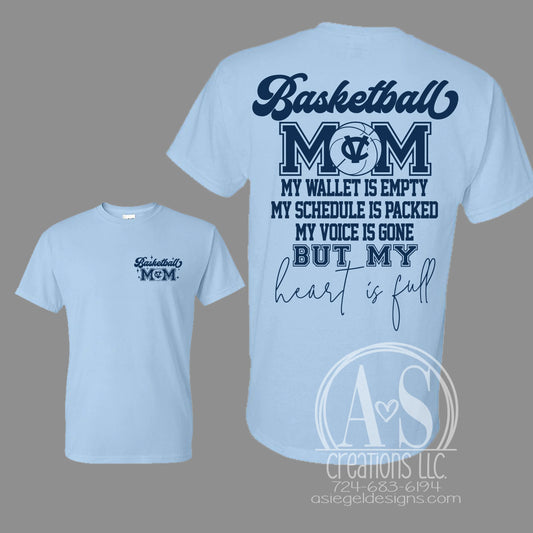 Basketball Mom - Light Blue