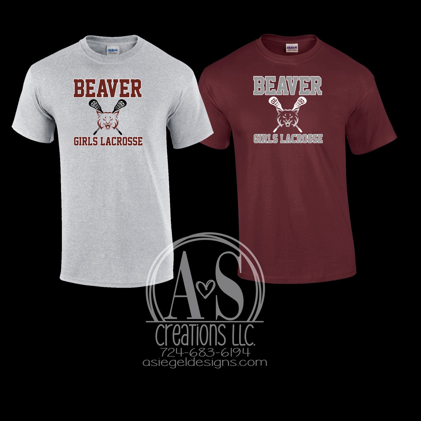 Beaver Girls Lacrosse Tee