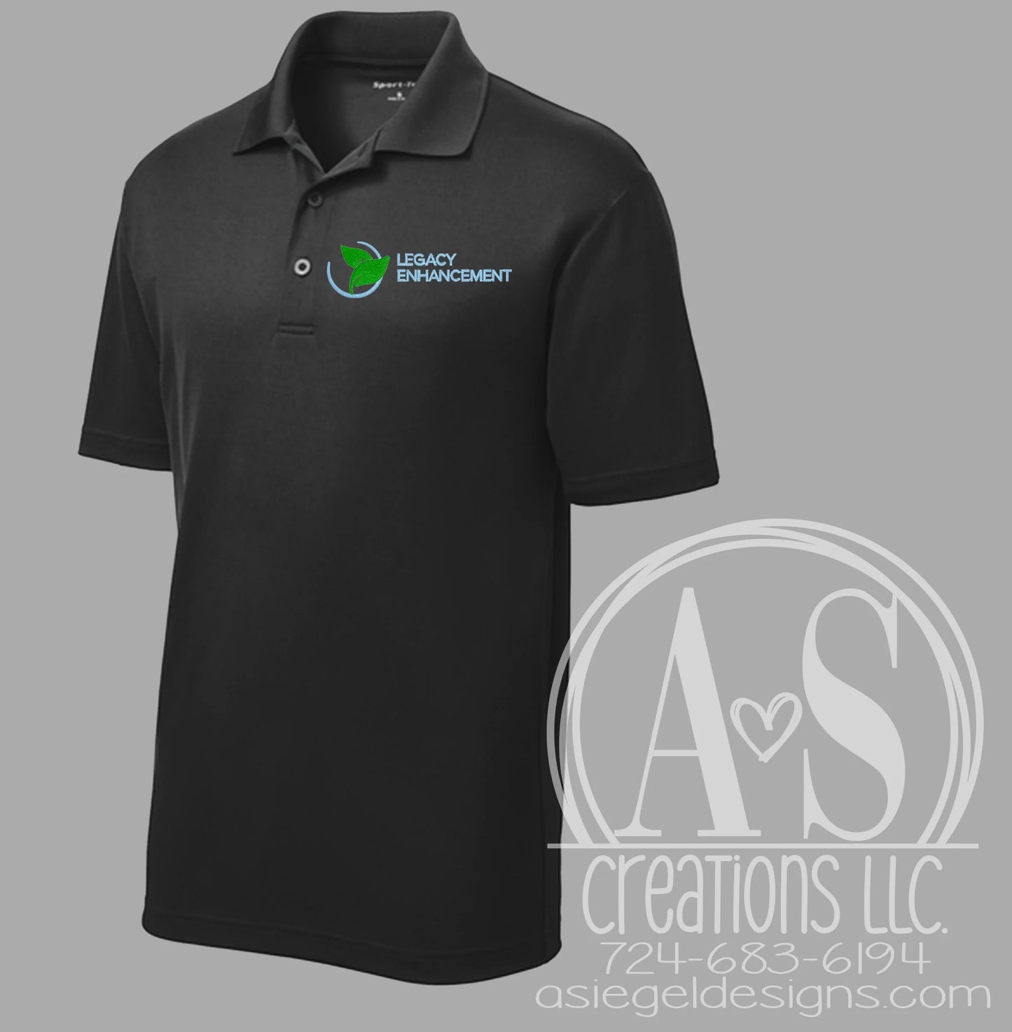 Legacy Enhancements Black Polo