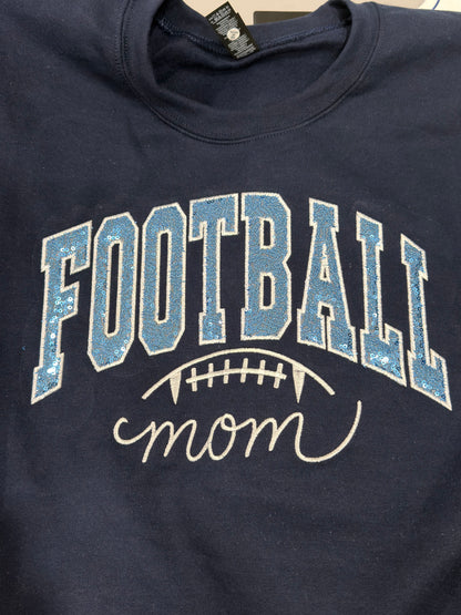Football Mom Sequin Embroidery
