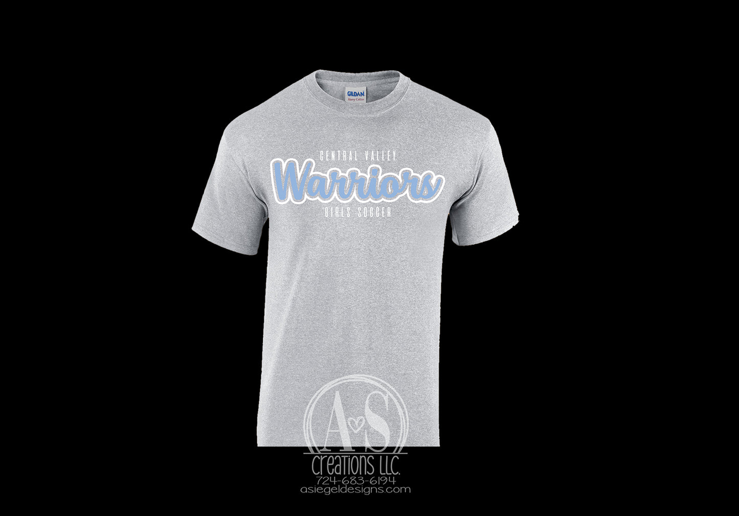 Central Valley Warriors Girls Soccer-Grey
