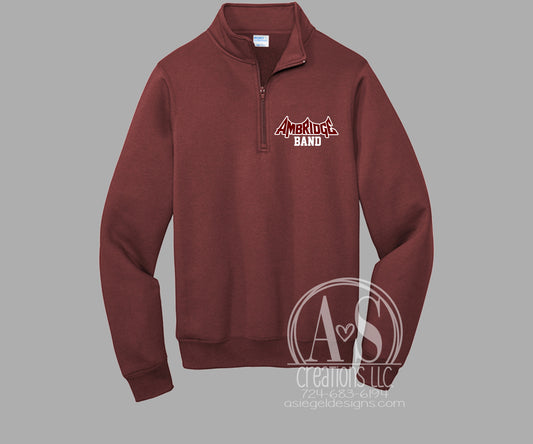 Ambridge Band Fleece 1/4 Zip - Maroon