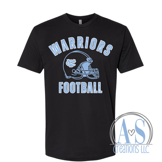 Warriors Football Distressed Helmet - Lil Warriors Fundraiser