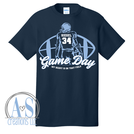 My Heart is on that Field 1 Player - Navy Blue - Lil Warriors Fundraiser