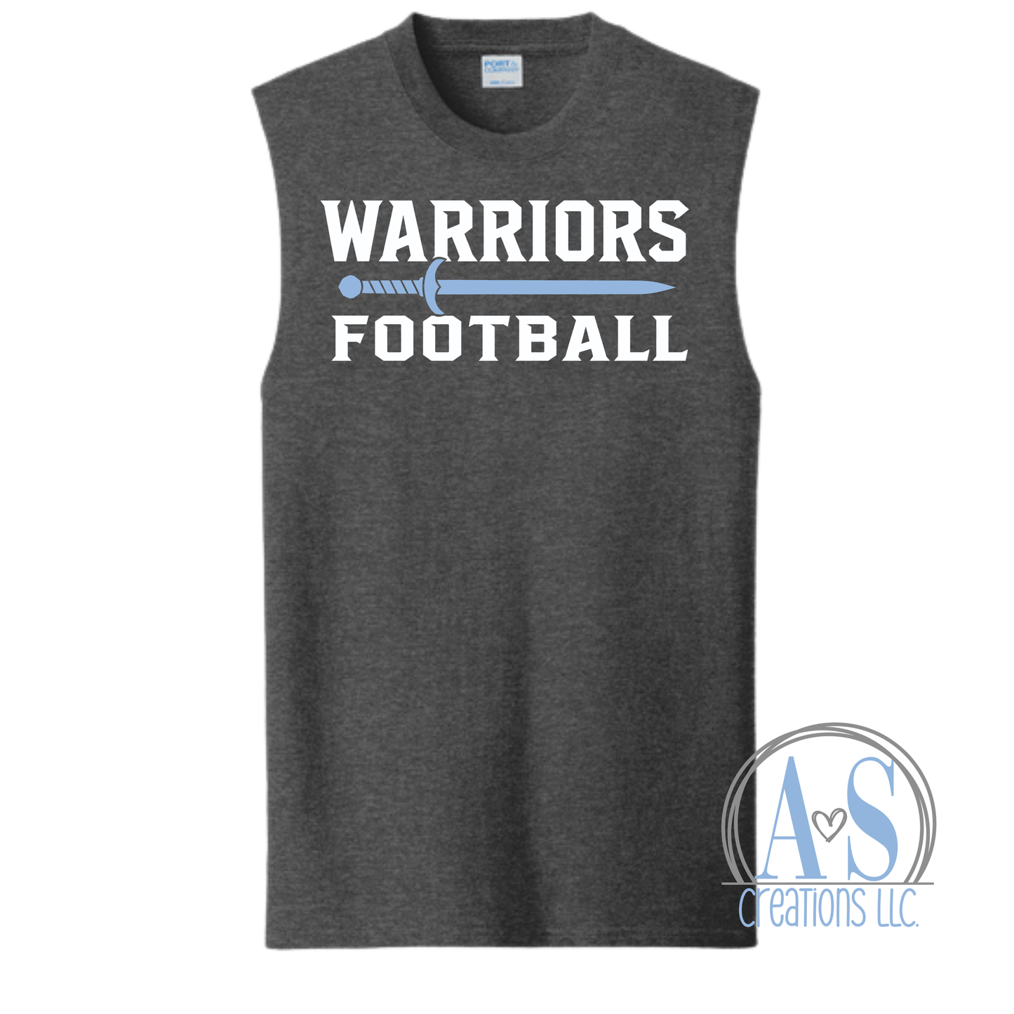 Warriors Football Sword Sleeveless Tank