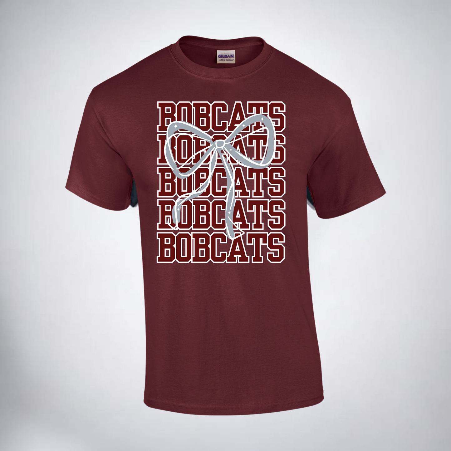 Bobcats Stacked Bow Tees