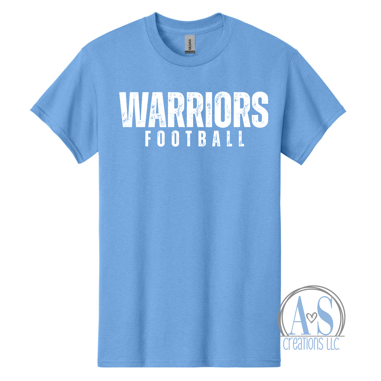 Distressed Warriors Football - Carolina- Lil Warriors Fundraiser
